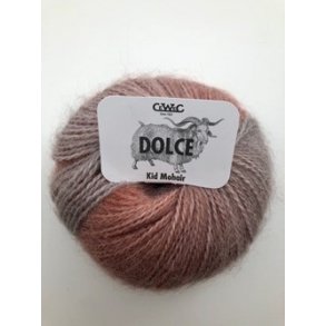 Dolce mohair Multifarvet og Dolce med glitter